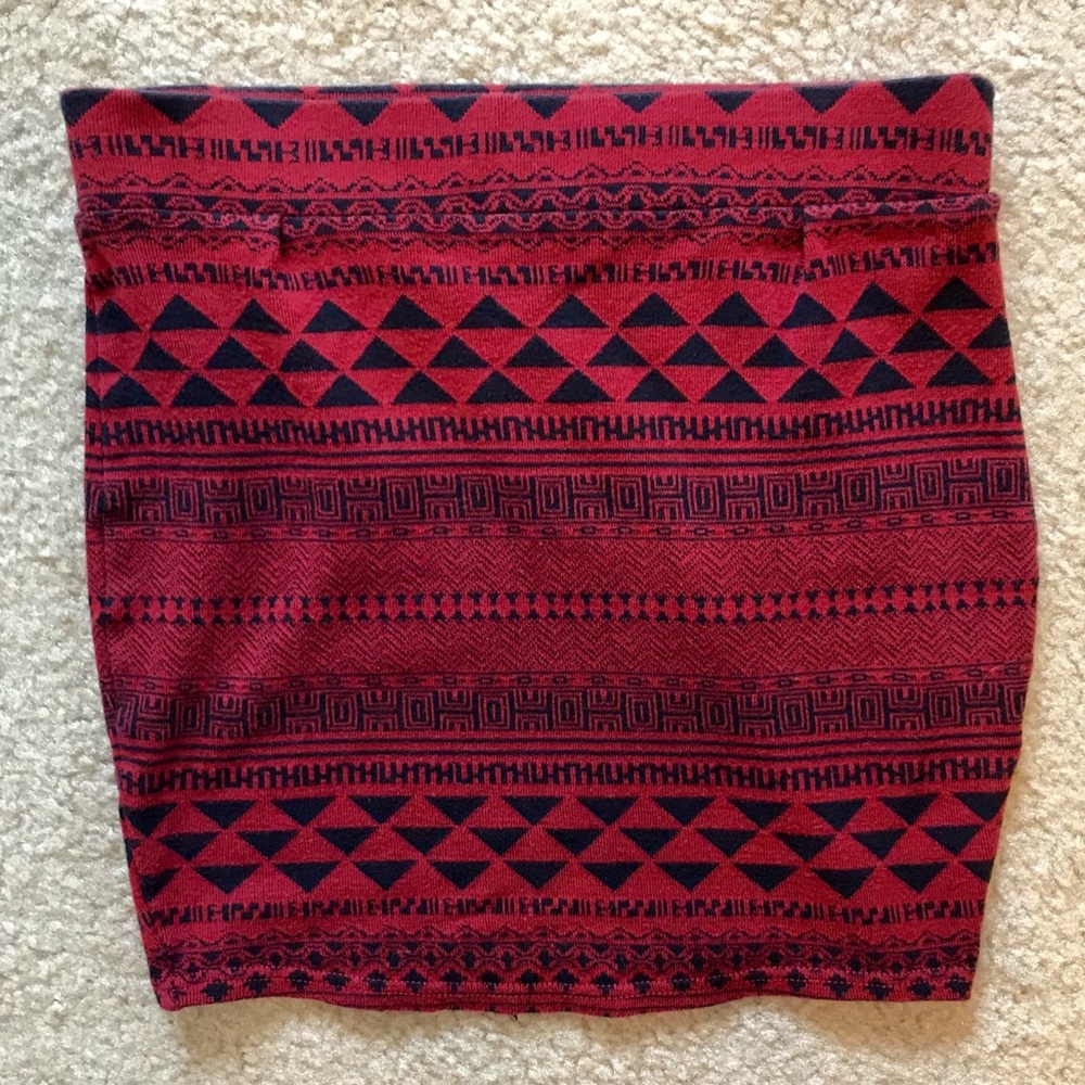 Urban Outfitters patterned mini skirt